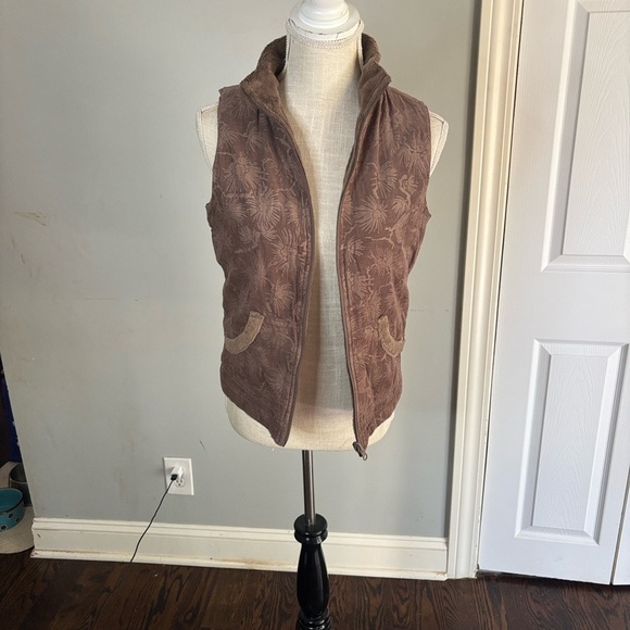 Columbia Brown Patterned Vest - Picture 1 of 7